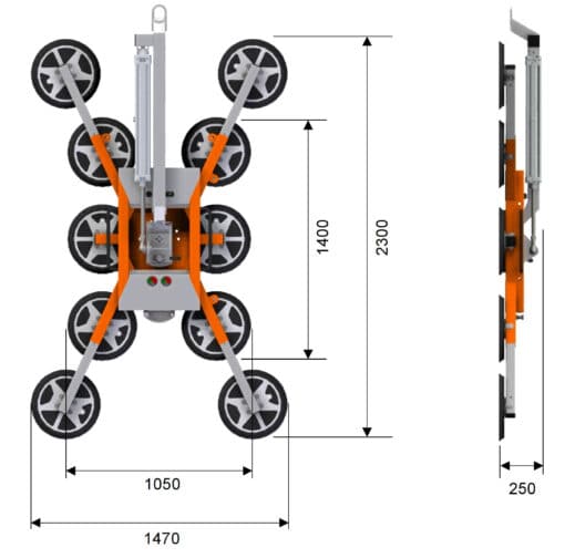 OKTOPUS® GLASS-Jack GL-KN1000 - Bilde 3